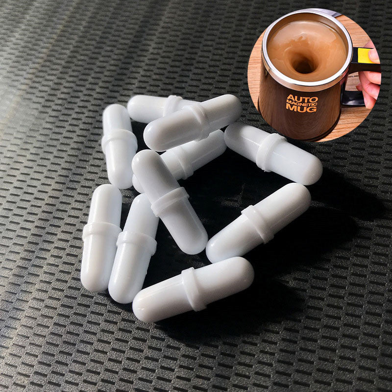 Automatic Self-Stirring Magnetic Mug Capsule with Cylindrical Design & Smart Mixing Rod